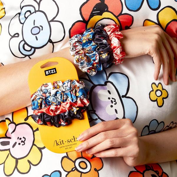 Ulta Kitsch  BT21 X Kitsch Satin Sleep Scrunchies