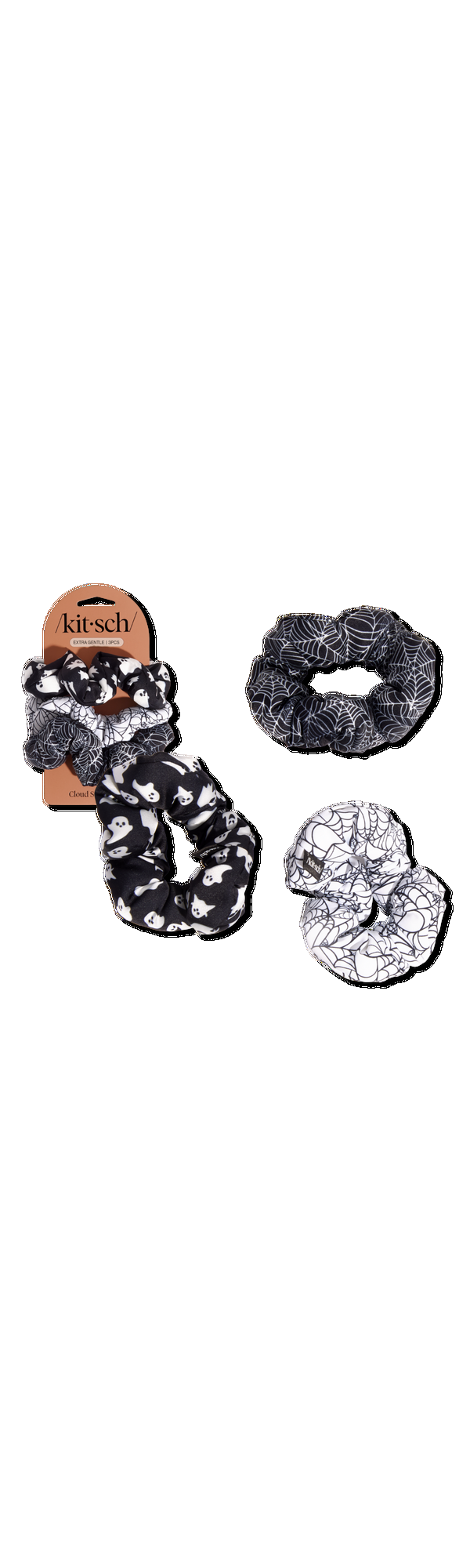 Ulta Kitsch  Cloud Scrunchies 3 Piece Set - Spiderweb