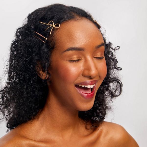 Ulta Kitsch  Metal Enamel Puffy & Bow Bobby Pins