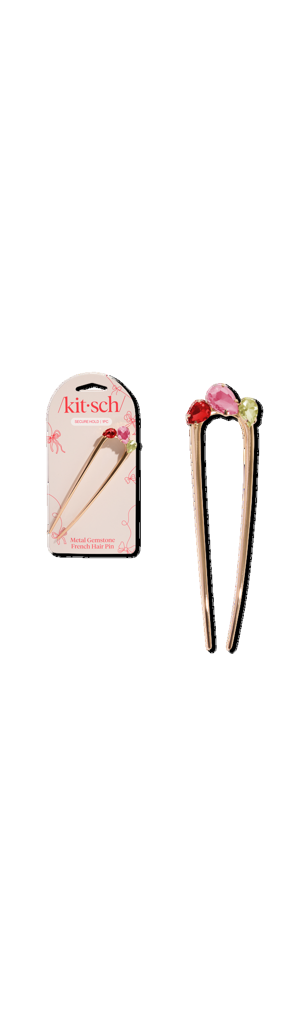 Ulta Kitsch  Metal Gemstone French Hair Pin