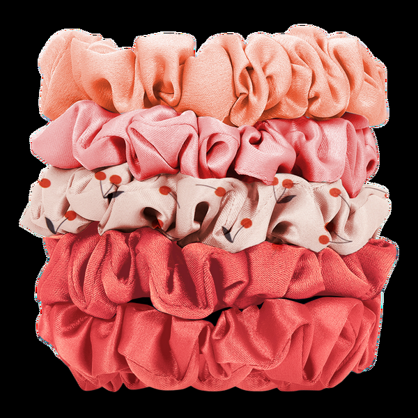 Ulta Kitsch  Runched Satin Scrunchies 5 Piece Set