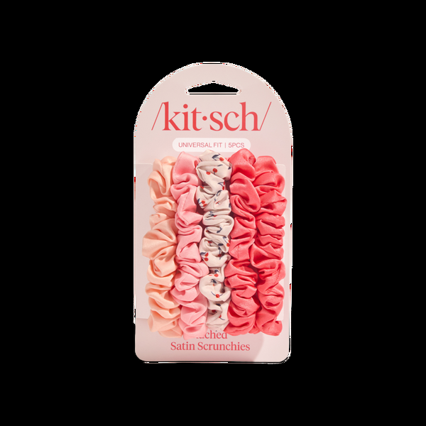 Ulta Kitsch  Runched Satin Scrunchies 5 Piece Set