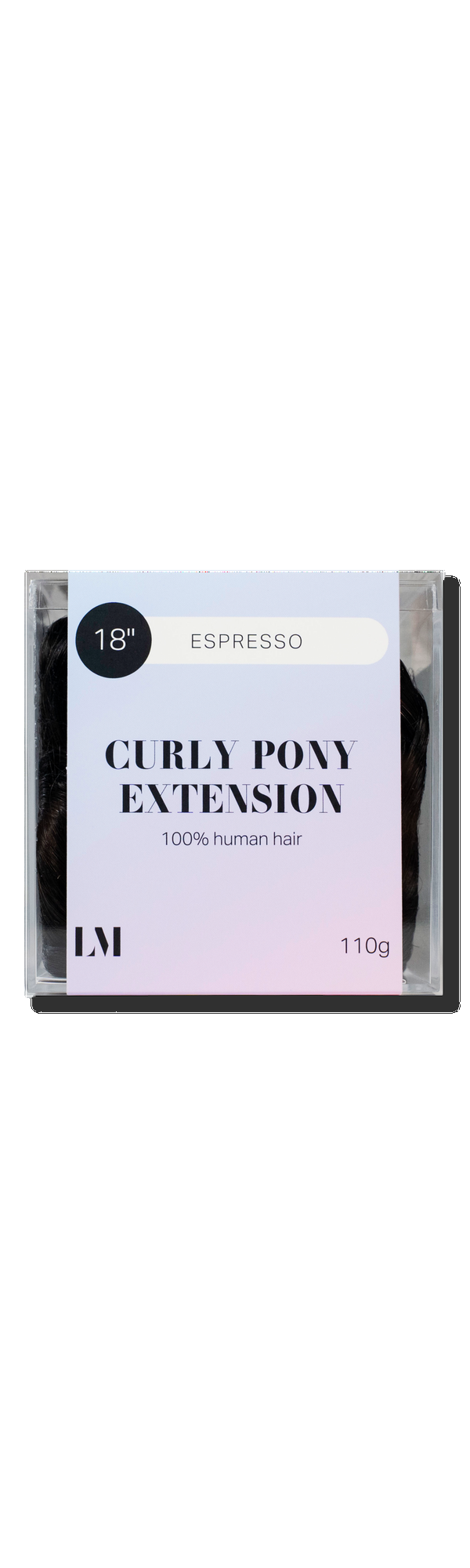 Ulta Locks & Mane  18" Curly Human Hair Ponytail