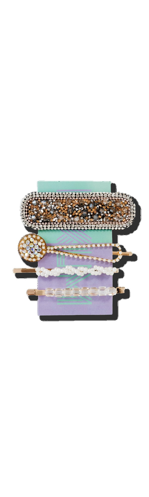 Ulta Locks & Mane  'The Piper' Pave Stone Barrette Set