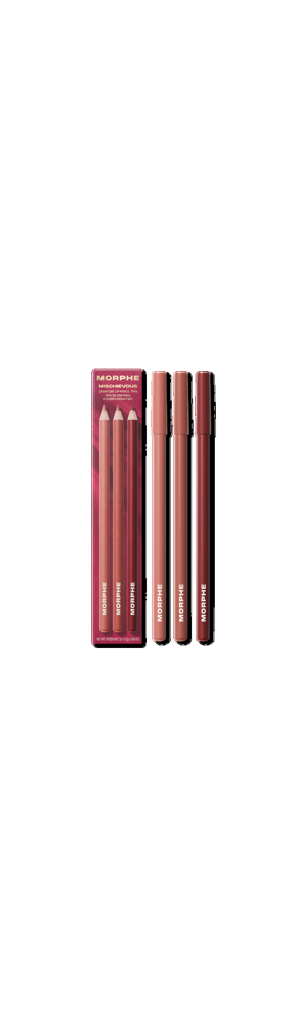 Ulta Morphe  Mischievous Signature Lip Pencil Trio