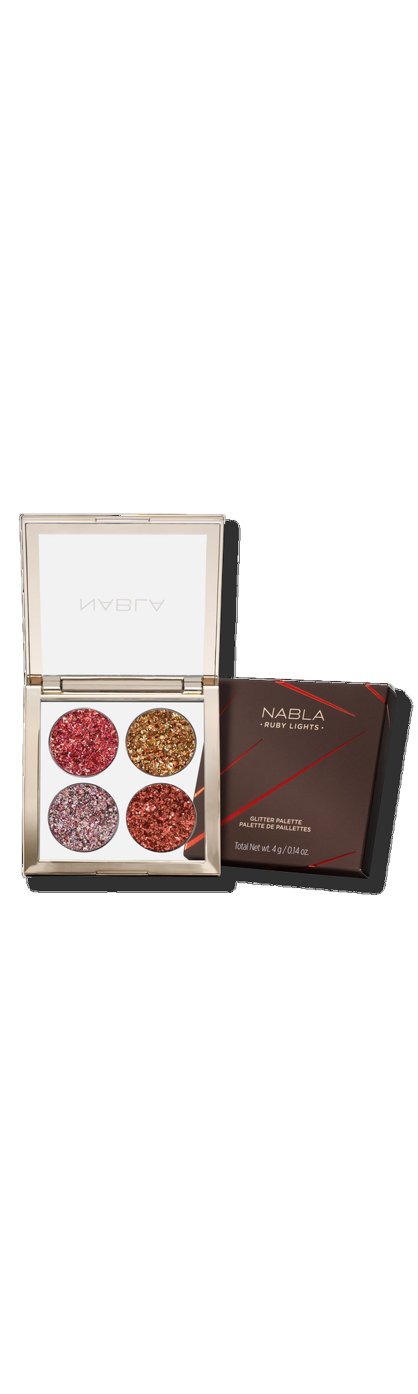 Ulta NABLA  Ruby Lights Glitter Palette