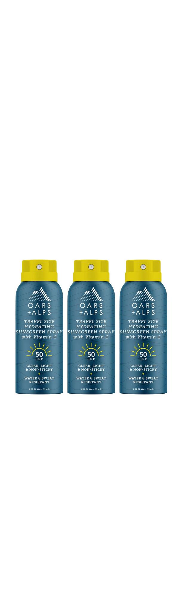 Ulta Oars + Alps  SPF 50 Classic 3 Pack Travel Spray