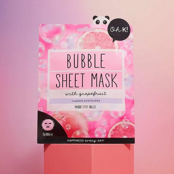 Ulta Oh K   Pink Bubble Sheet Mask With Grapefruit