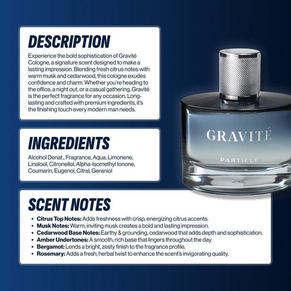 Ulta Particle For Men  Gravité Cologne For Men