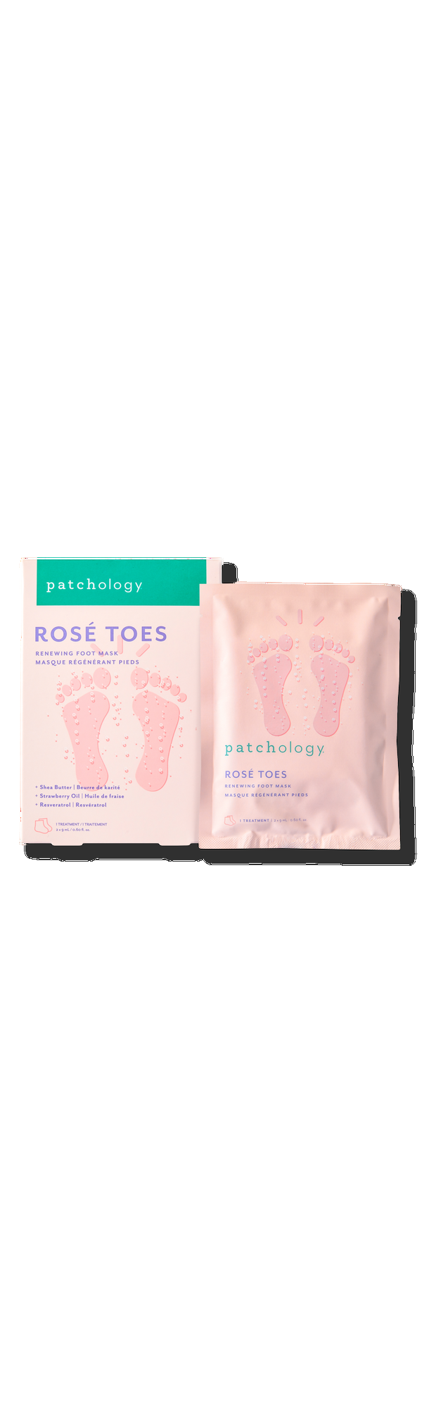 Ulta Patchology  Rosé Toes Renewing Heel & Foot Mask