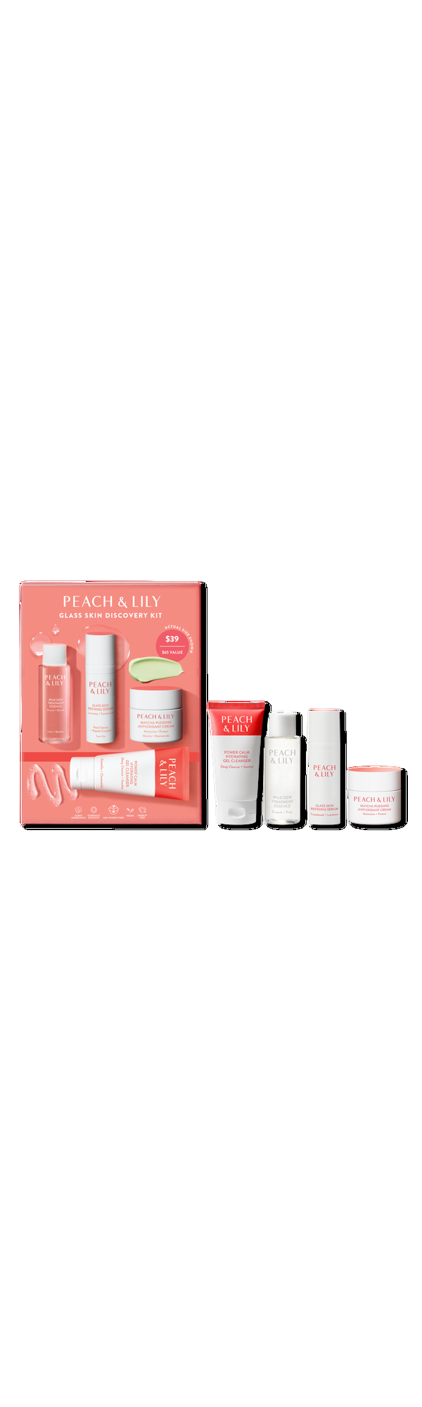 Ulta PEACH & LILY  Glass Skin Discovery Kit
