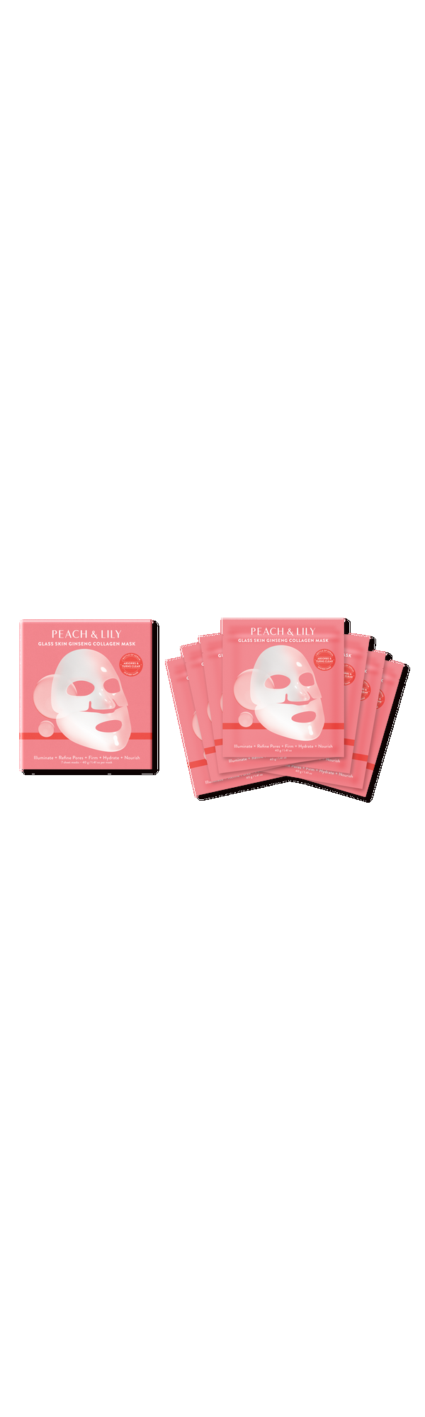 Ulta PEACH & LILY  Glass Skin Ginseng Collagen Mask