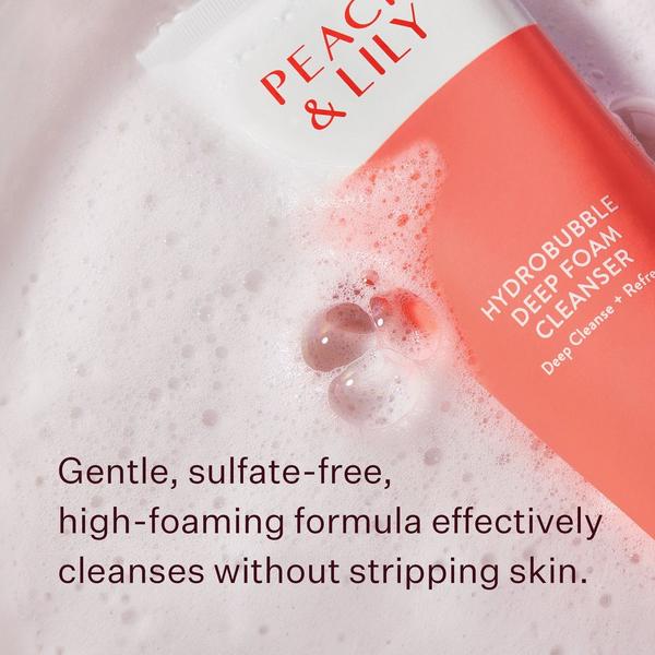 Ulta PEACH & LILY  Hydrobubble Deep Foam Cleanser