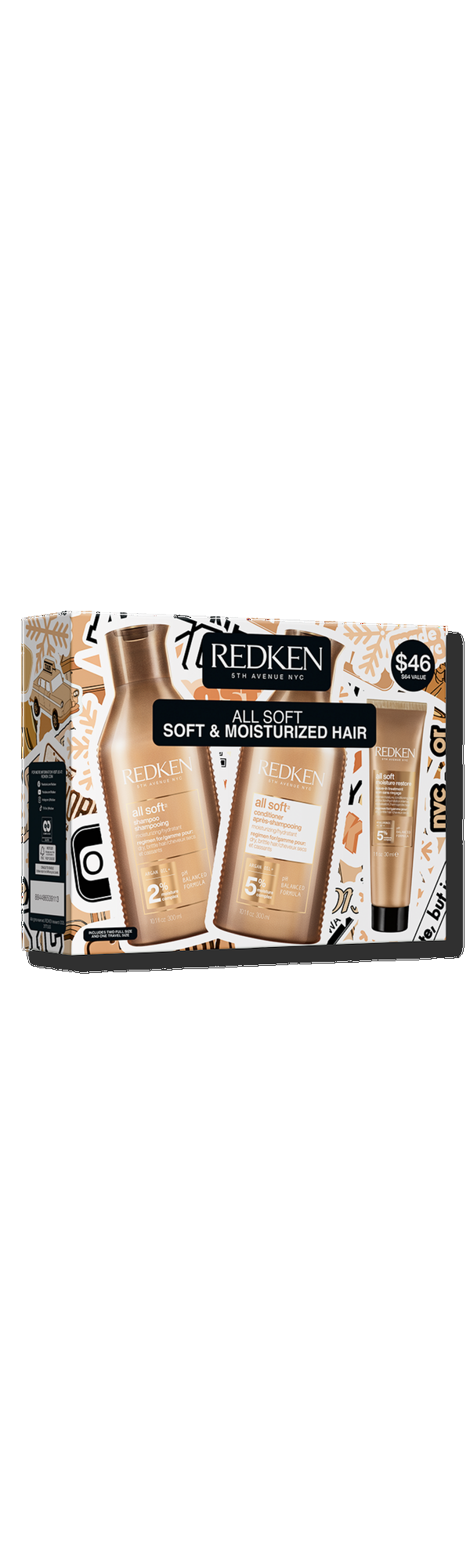 Ulta Redken  All Soft Shine & Moisture Holiday Kit