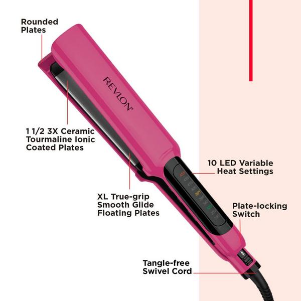 Ulta Revlon  1-1/2" Extra Long Ceramic Flat Iron