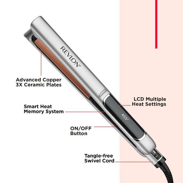 Ulta Revlon  1" Extra Long Copper Digital Flat Iron