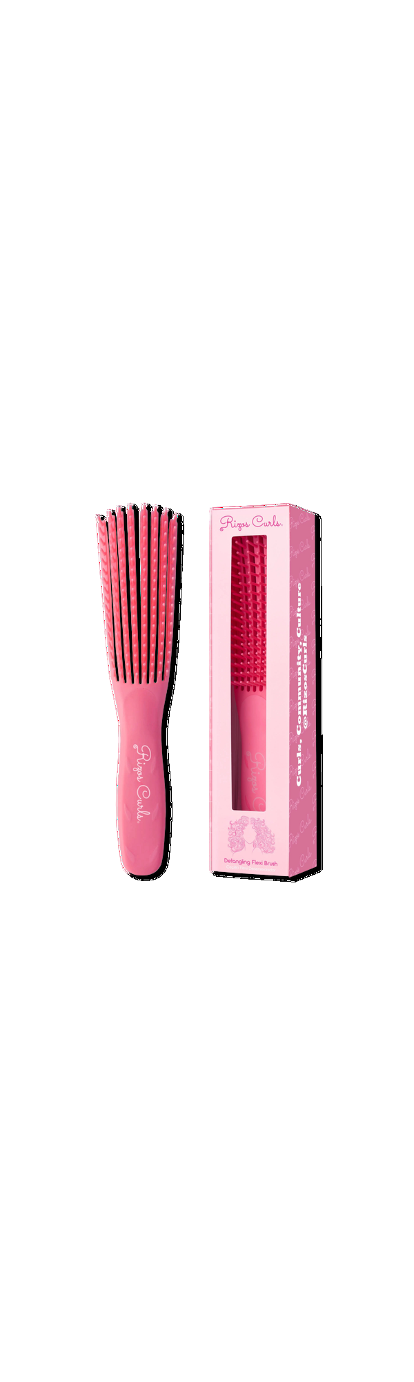Ulta Rizos Curls  Pink Detangling Flexi Brush