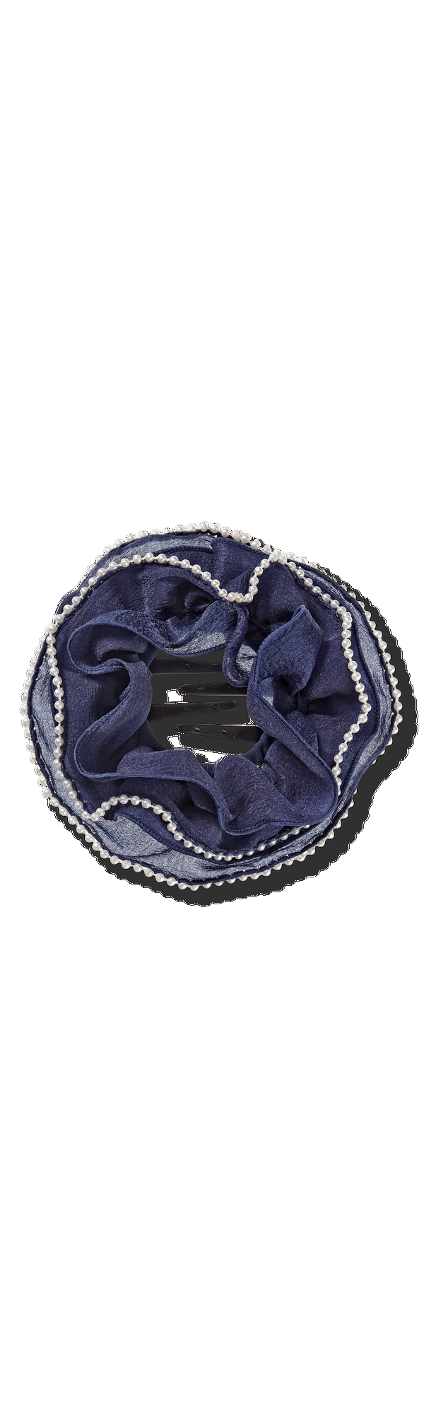 Ulta Scünci  Primp Pop Clip Navy with Faux Pearls