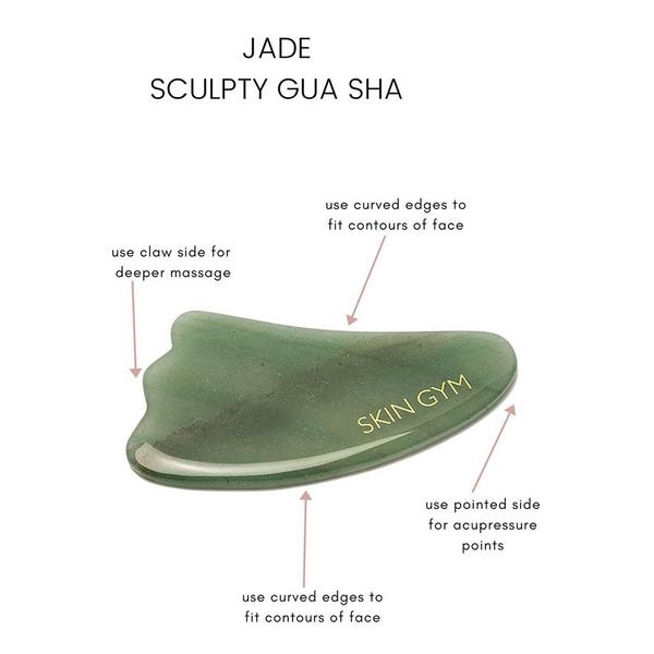 Ulta Skin Gym  Jade Gua Sha Crystal Beauty Tool
