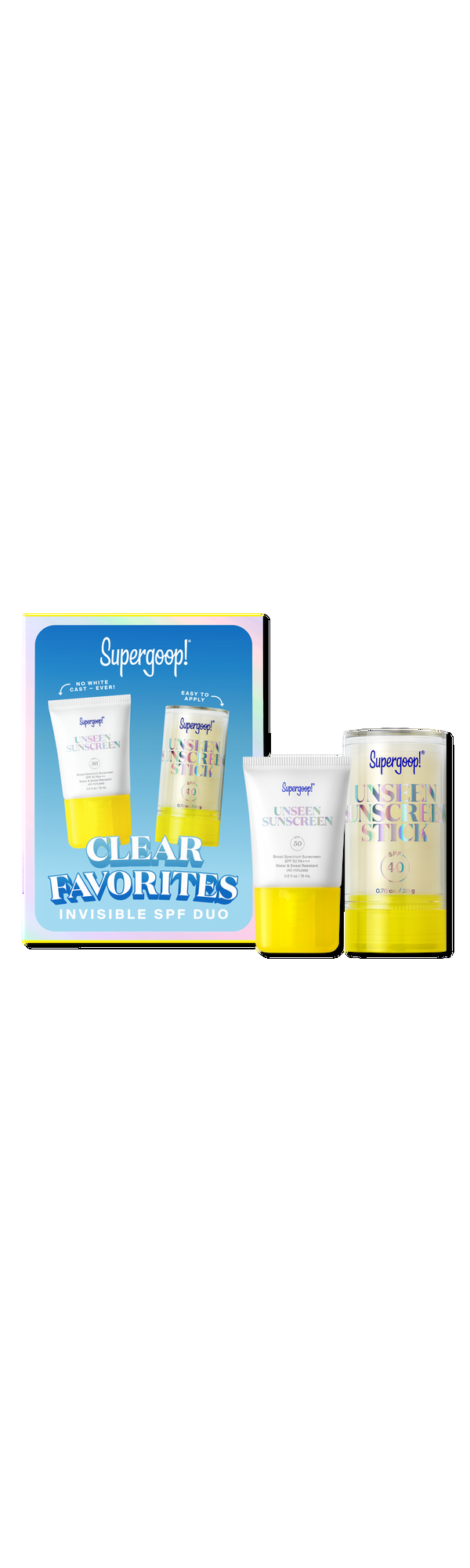 Ulta Supergoop   Clear Favorites Invisible SPF Duo
