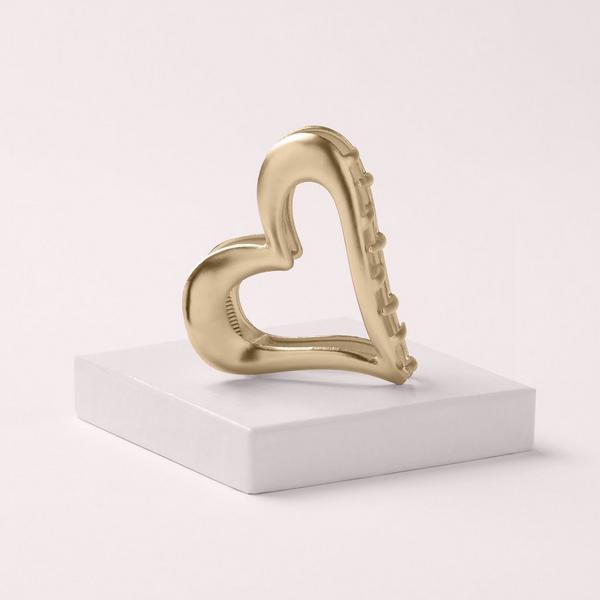 Ulta The Hair Edit  Gilded Romance Heart Claw Clip