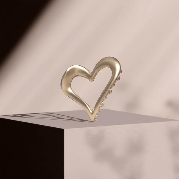 Ulta The Hair Edit  Gilded Romance Heart Claw Clip