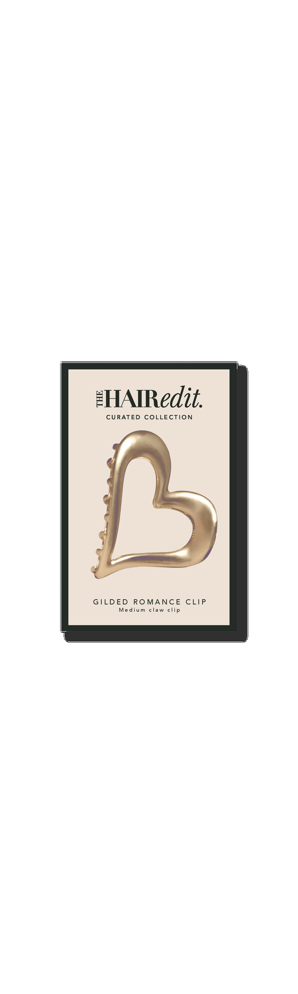 Ulta The Hair Edit  Gilded Romance Heart Claw Clip