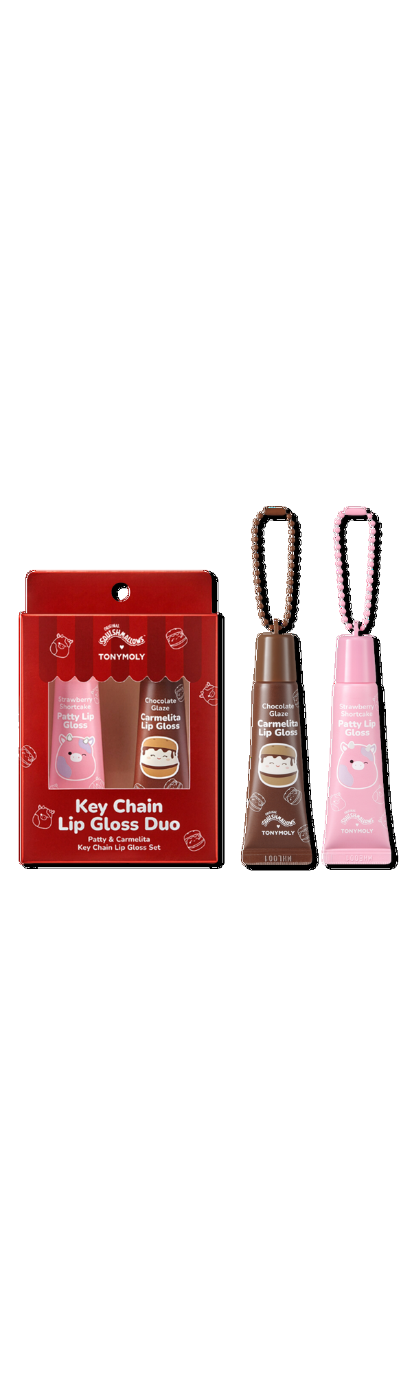 Ulta TONYMOLY  Squishmallows Keychain Lip Gloss Duo