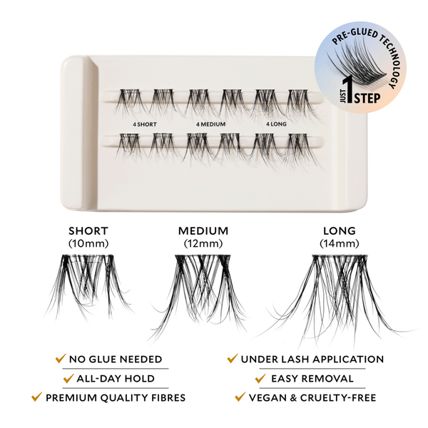 Ulta Velour Lashes  Velour-Xtensions Self-Stick Soft & Wispy Lash Clusters