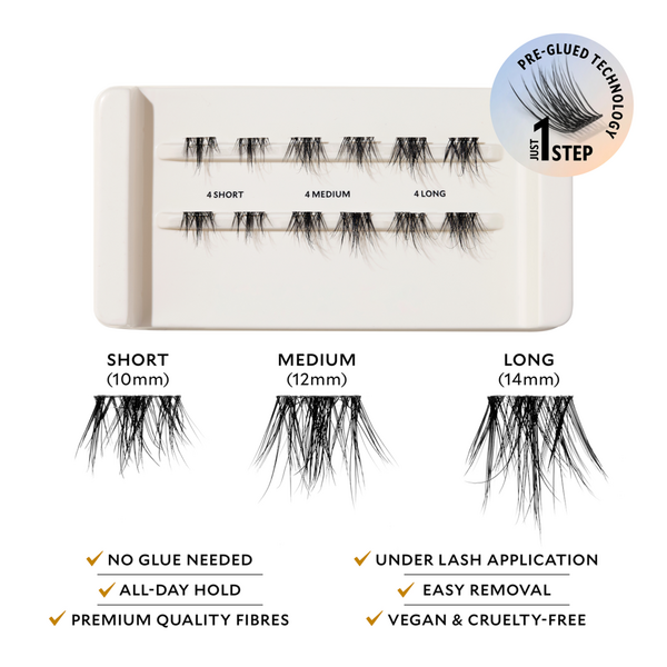 Ulta Velour Lashes  Velour-Xtensions Self-Stick Spiky Chic Lash Clusters