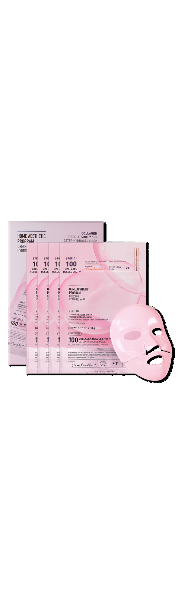Ulta VT Cosmetics  Collagen Reedle Shot 100 2-Step Hydrogel Mask