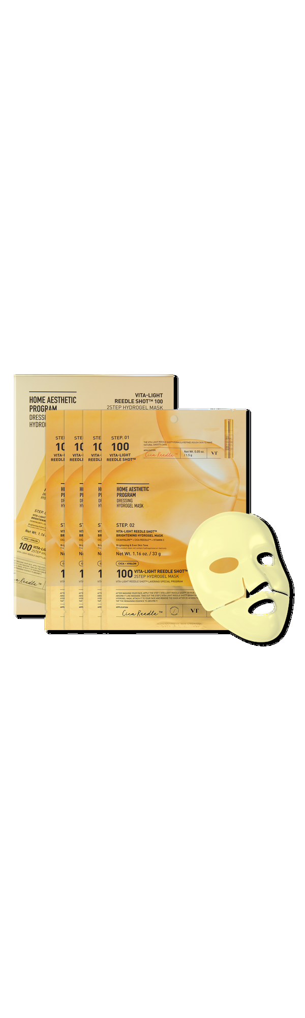 Ulta VT Cosmetics  Vita-Light Reedle Shot 100 2-Step Hydrogel Mask