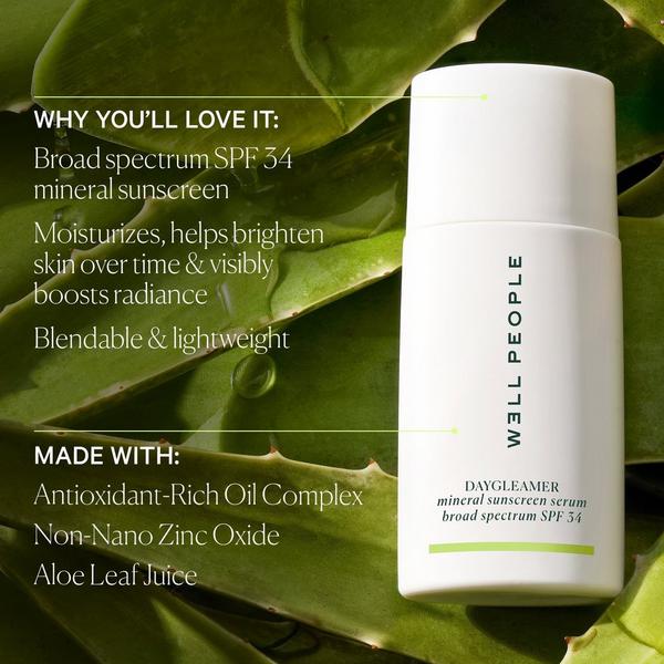 Ulta Well People  Daygleamer Mineral Sunscreen Serum Broad Spectrum SPF 34