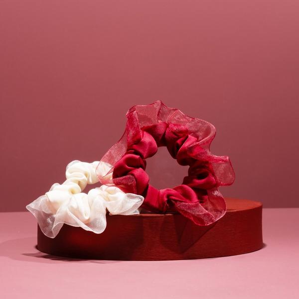 Ulta Wet Brush  Iridescence Icon Organza Small Scrunchie 2ct