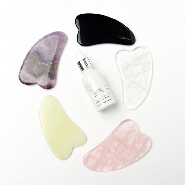 Ulta White Lotus Beauty  Genuine Crystal Gua Sha- Chemical Free Jade