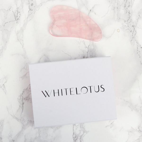 Ulta White Lotus Beauty  Genuine Crystal Gua Sha Chemical-Free Rose Quartz