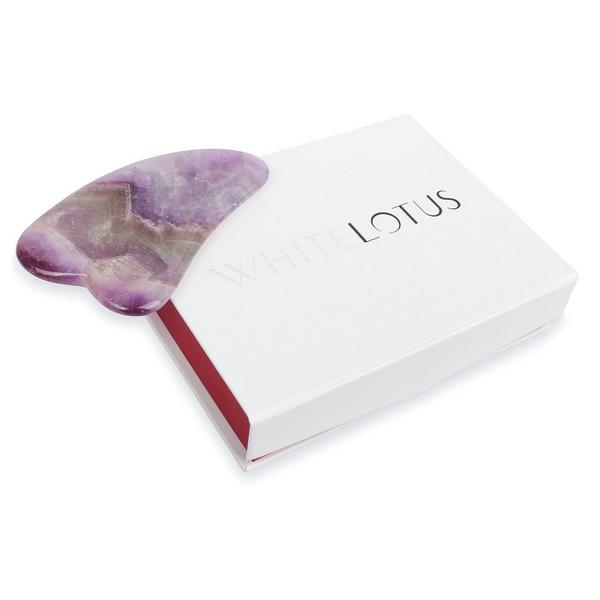 Ulta White Lotus Beauty  Genuine Crystal Gua Sha- Chemical Free Amethyst