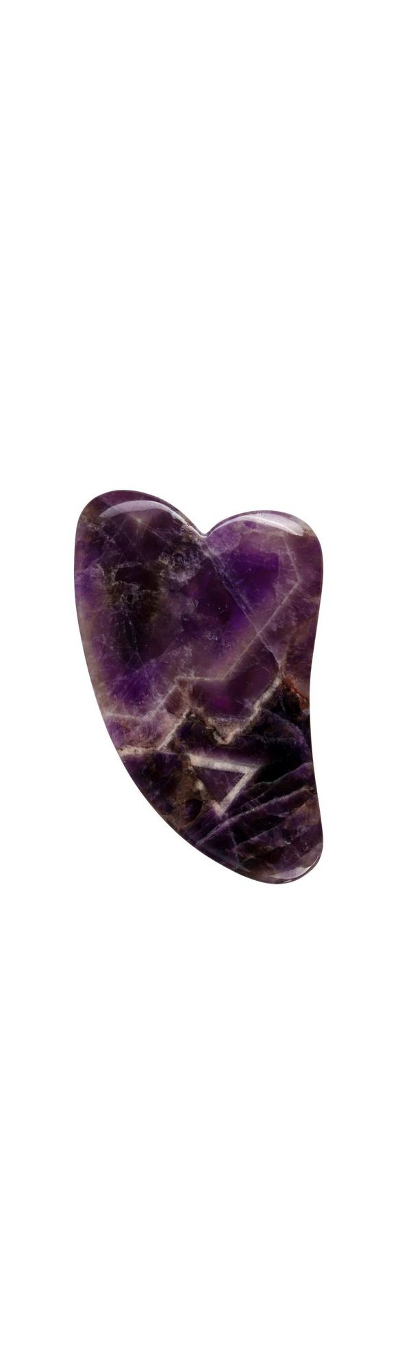 Ulta White Lotus Beauty  Genuine Crystal Gua Sha- Chemical Free Amethyst