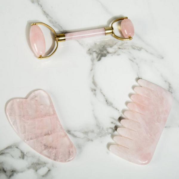 Ulta White Lotus Beauty  Genuine Rose Quartz Crystal Facial Set