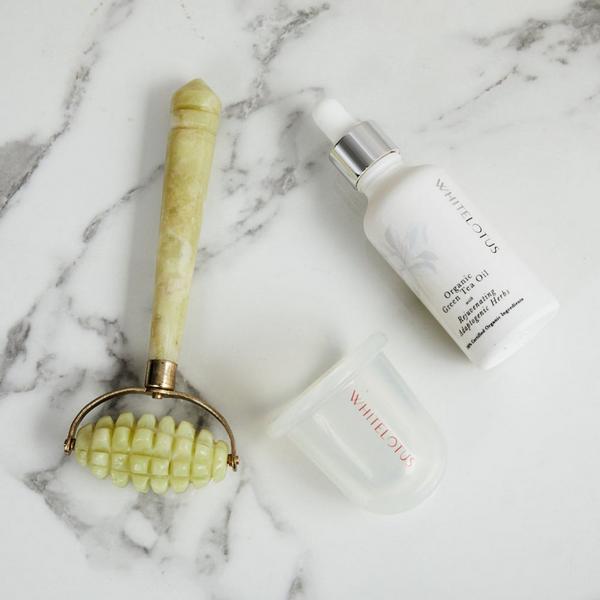 Ulta White Lotus Beauty  Jade Roller & Body Sculpting Cupping Kit